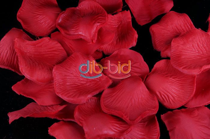 100 X Silk Rose Petals Wedding Flowers Decor Red #2  