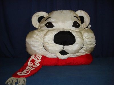 Coca Cola Coke Bear Plush 22 Pillow Toy Stuffed Orig Tag JBP1 1993 