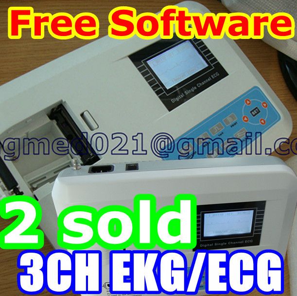 CH**12 LEAD**color ECG EKG machine with  