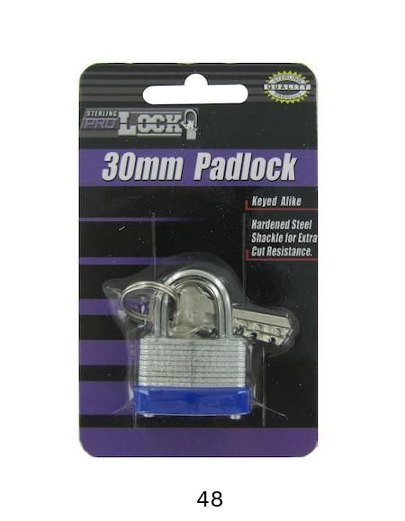 48 Units of Short Shackle Padlock New Bulk Wholesale Lots  