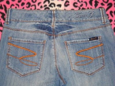 SEVEN 7 WOMEN JEANS MIDRISE 28 NICE EUC  