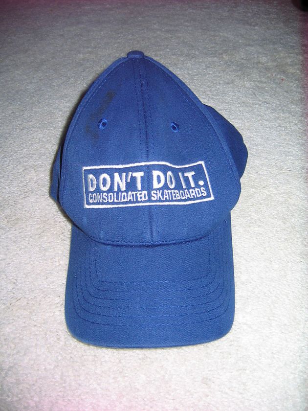 CONSOLIDATED SKATEBOARDS MEN DONT DO IT BLUE SK8 HAT  