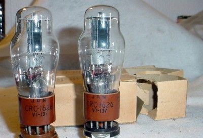 Pair NOS RCA CRC 1626 VT 137 Tubes  