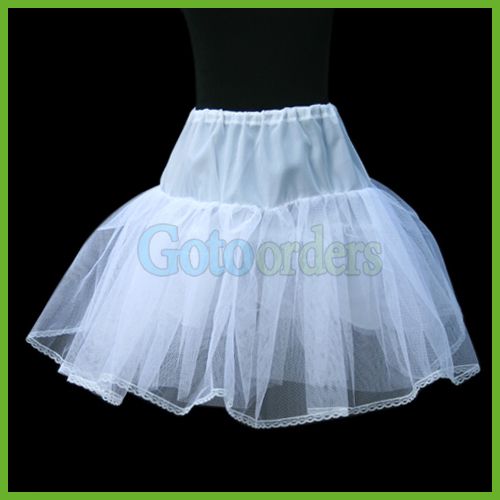 17Flower girl crinoline slip petticoat underskirt new  