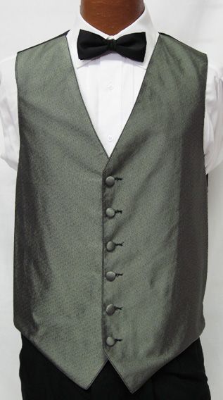 Mens Sage Green Tuxedo Fullback Vest Prom Wedding M  