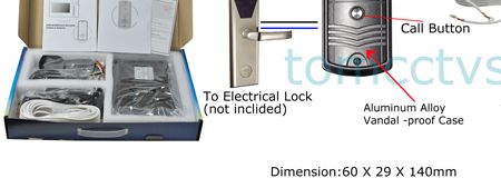 door station 2x 7 LCDs Video DoorPhone Intercom kit  