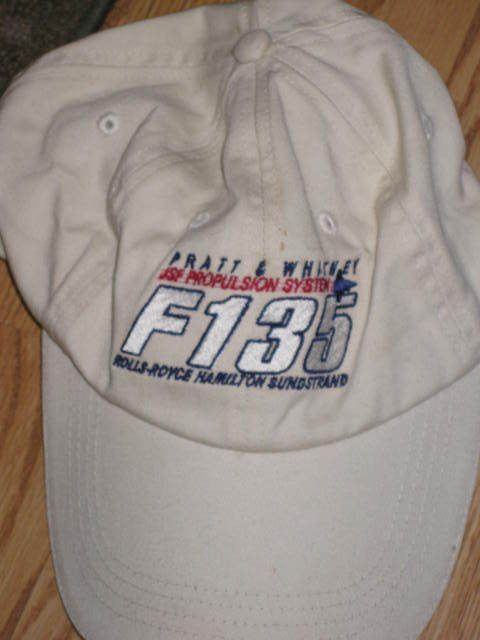 Pratt & Whitney JSF Propulsion F135 Rolls Royce hat cap  