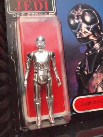 DEATH STAR DROID   TRI LOGO   Original Carded MOC Star Wars ROTJ 