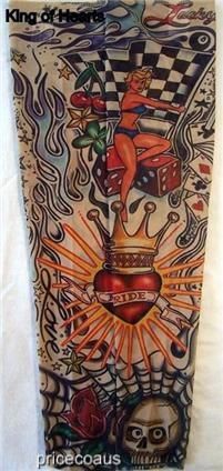 Tattoo Sleeves X 2, King of Hearts, New Tattoo Design  