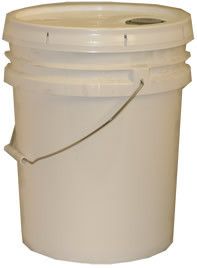 FOOD STORAGE BUCKET PAIL with Gasket Lid 5 gallon Survival Emergency 