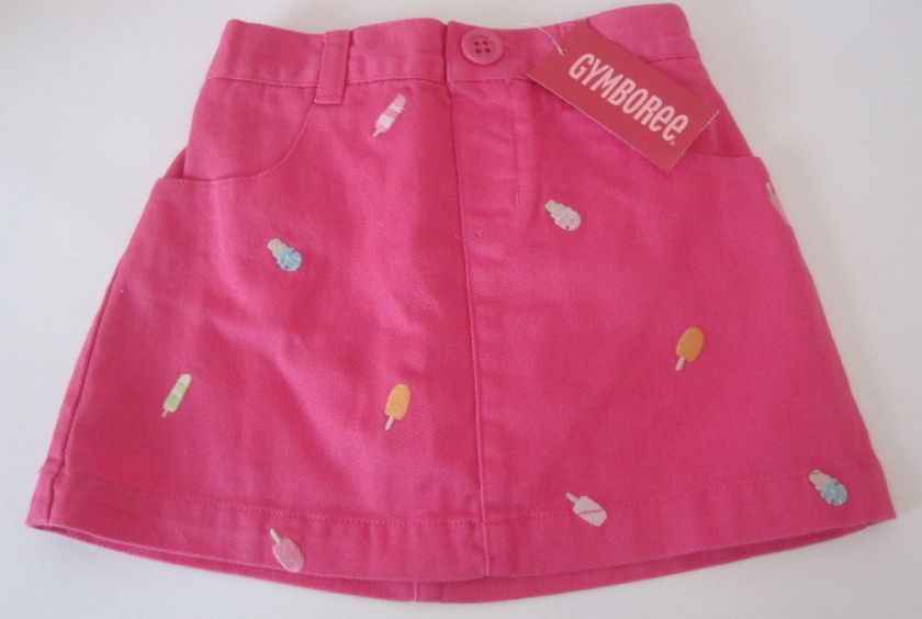 NWT GYMBOREE POPSICLE PARTY Embroidered Skirt 18 24  