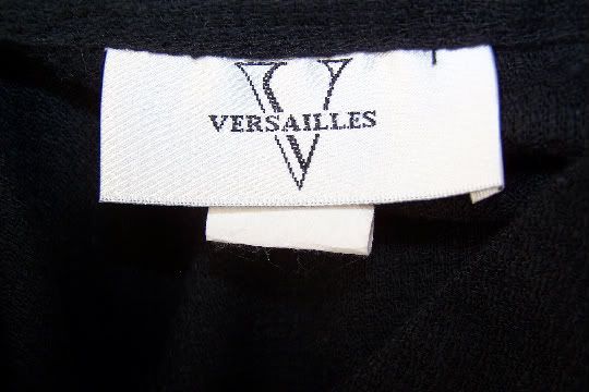 VERSAILLES Black Sleeveless TOP Shirt Vest Beads Long Tunic M Medium 