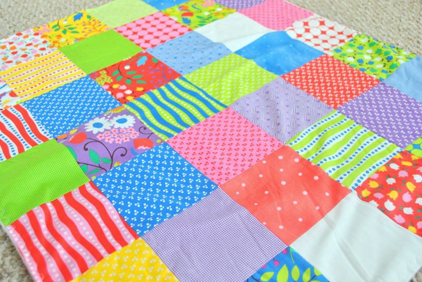 HOOPLA  Baby Girl Patchwork Blanket Quilt Fabric Moda  