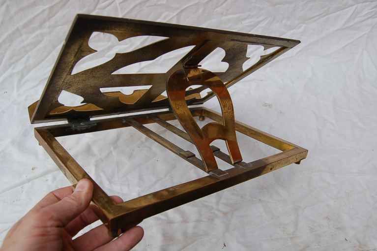 Great older brass Missal Stand + Adjustable Book Stand  