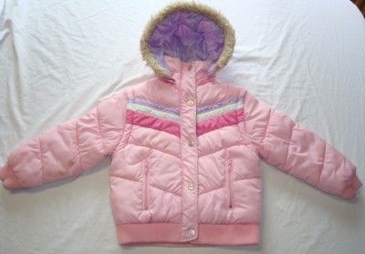 Girls Arizona Jean Co. Pink Hooded Jacket Medium 5   6  