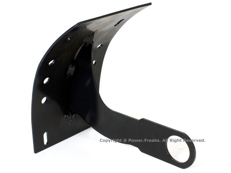 Kawasaki ZX6 ZX6R ZX7R 636 Black Curved License Plate Bracket 