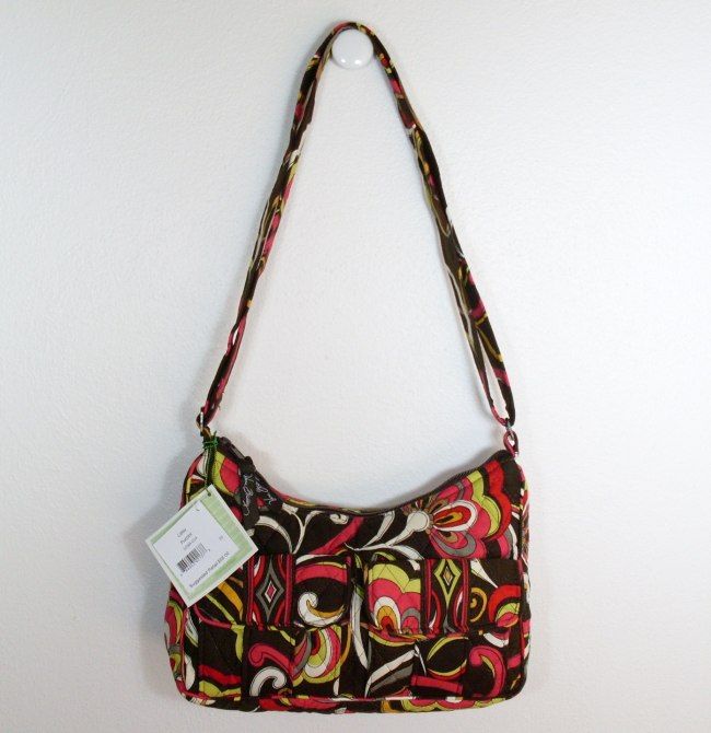 Vera Bradley Libby   Puccini Handbag Adjustable Hip Purse Cotton Bag 