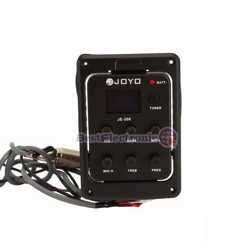 New Acoustic Guitar 5 Band Preamp EQ Tuner Pickup JOYO JE 306  