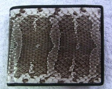 GENUINE SNAKE SKIN LEATHER MENS BIFOLD WALLET  