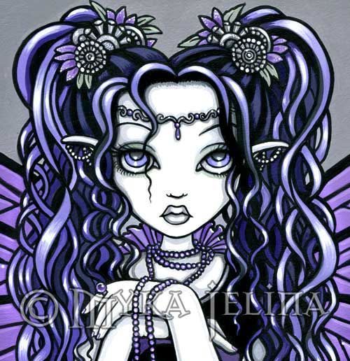 Gothic Butterfly Fairy Art Princess Signed PRINT Kiara  