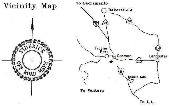 4X4 Off Road Trail Map Big Bear CA  