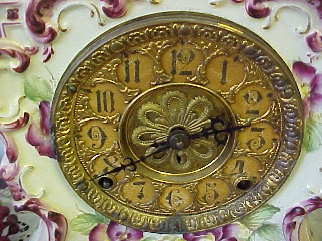 Antique Kroeber NY Porcelain Clock  