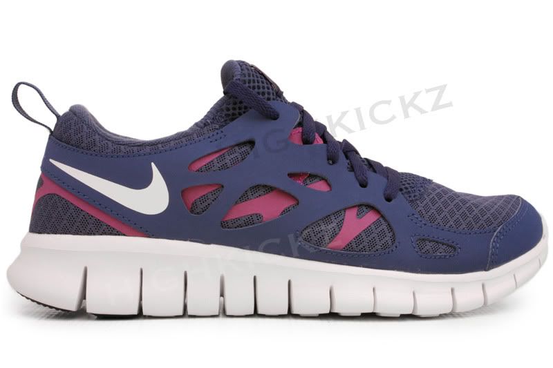  Free Run 2.0 443742 401 New Kids Youth GS Women Blue White Running 