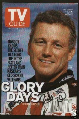 Ricky Rudd signed autographed NASCAR TV Guide  