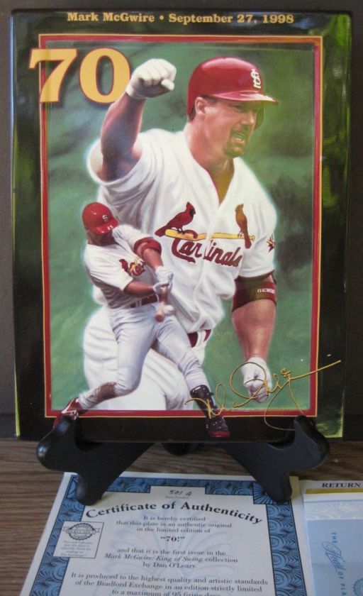 Home Run Hero Mark McGwire 1 Wall Plaque King of Swing  