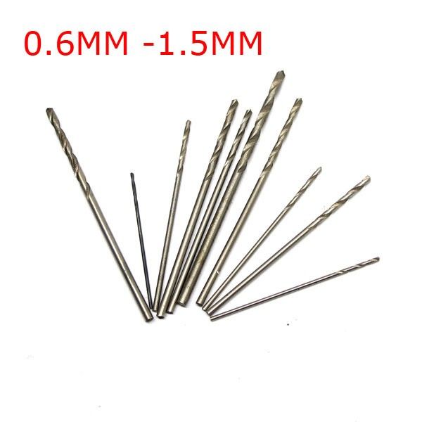 10PCS Mini Twist Drill Bits for 0.6mm 0.7mm 0.8mm 0.9mm 1.0mm . 1 