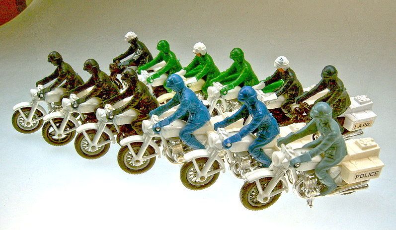 Matchbox SF No.33 Police Motorcycle full set all major variations 