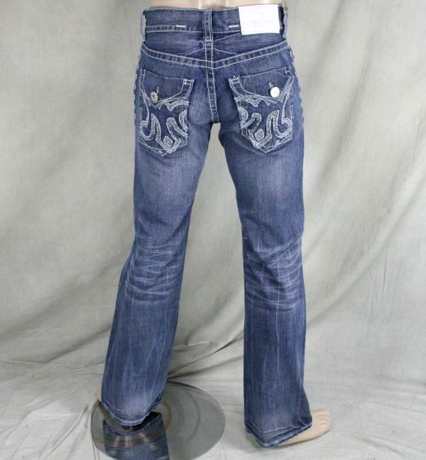 MEK Denim Jeans Mens CHESTERFIELD medium Blue Bootcut  