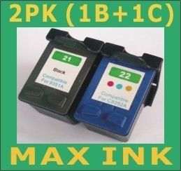 HP 21/22 XL Ink DeskJet F4140 F4180 D1455 D2330 3747  