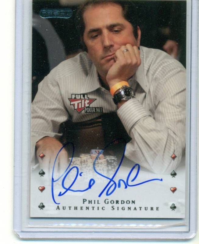 2010 RAZOR POKER PHIL GORDON AUTHENTIC SIGNATURE AUTO  