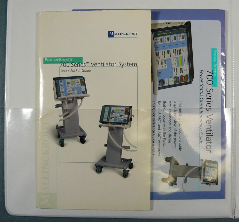 Mallinckrodt, Puritan Bennett 700 series ventilator operators manual 