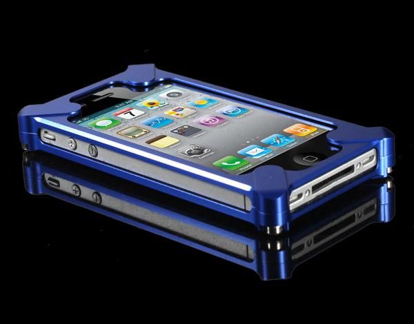 BLUE Luxury ALUMINUM CLEAVE METAL BUMPER CASE APPLE iphone 4 4S 