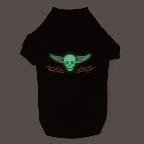 RUFF N TUFF BIKER TEES GLOW IN THE DARK DOG T  SHIRT  