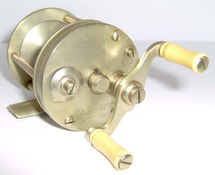 RARE 1920s JAMES HEDDONS SONS 3 15 NICKEL CASTING REEL S/N #266 