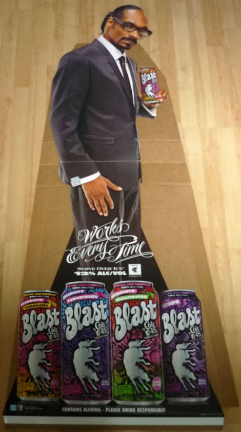 Colt 45 Blast SNOOP DOGG Cutout Display Sign Pabst Beer LOCAL PICKUP 