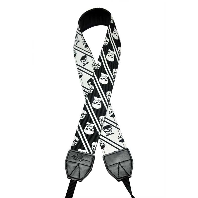 Style Black & White Skull DSLR Camera Neck Strap  