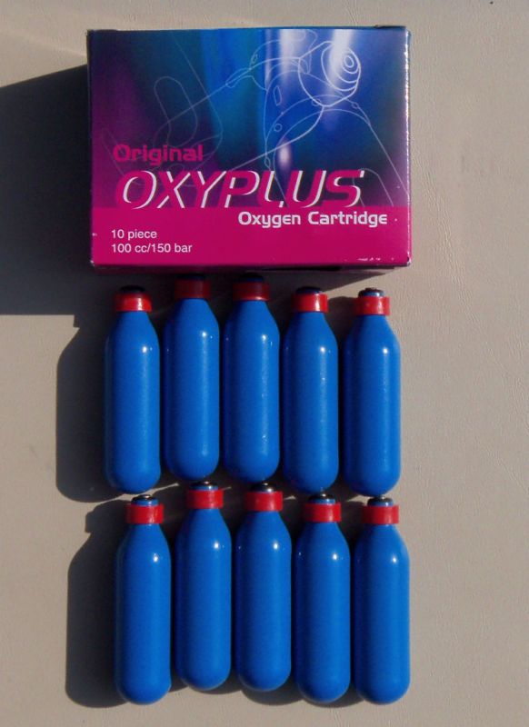 ORIGINAL OXYPLUS OXYGEN CARTRIDGE.   4 PACKS OF 10  