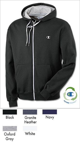 BRAND NEW* Champion Mens ECO Fleece Full Zip Hoodie Sweatshirt 