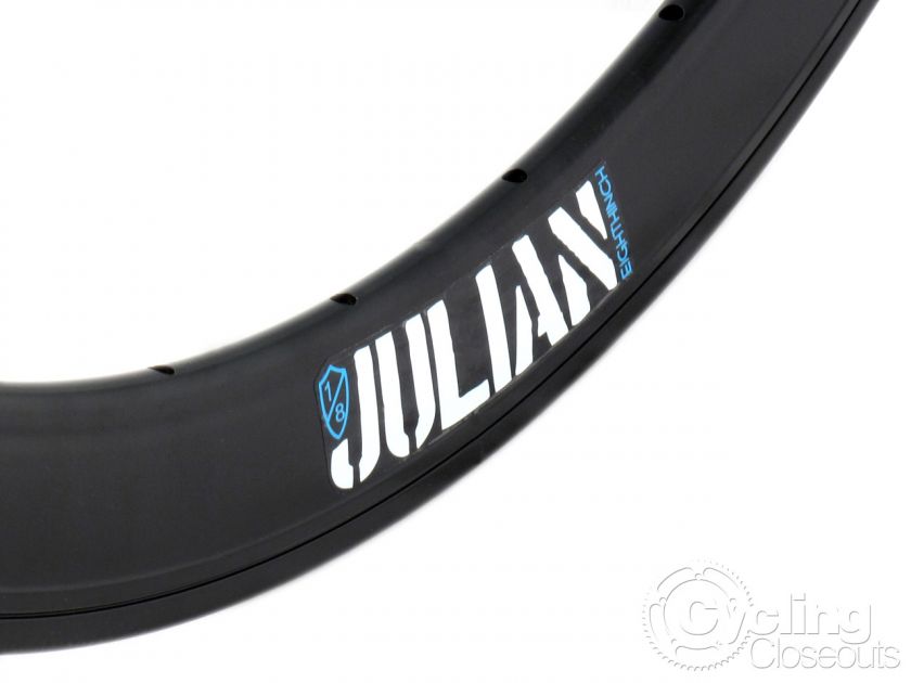 EIGHTHINCH JULIAN V2 DEEP RIM FIXED GEAR 700C V BLACK   