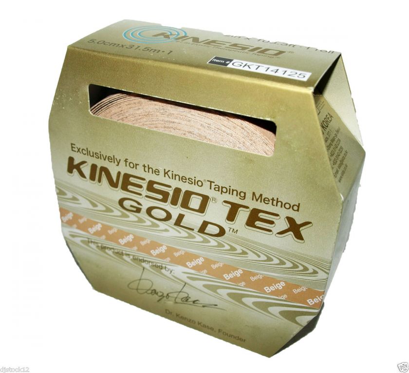 Bulk Roll of 2 Kinesio Tape Gold/ Beige  