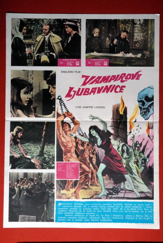 VAMPIRE LOVERS #2 COUNTESS DRACULA 70’EXYU MOVIE POSTER  