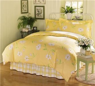 YELLOW CALLIE WILDFLOWER COMFORTER AND SHAM SET KING SIZE NEW  