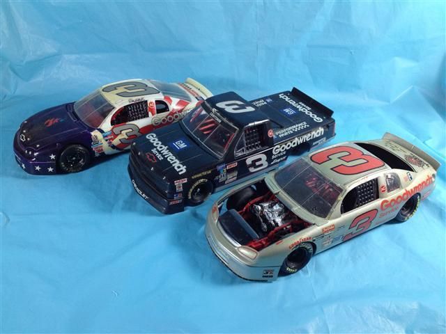   of 3 Dale Earnhardt Sr Goodwrench Childress Racing Model Cars  