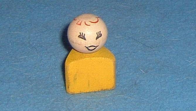 Fisher Price Little People #136 Lacing Shoe Triangle Girl  