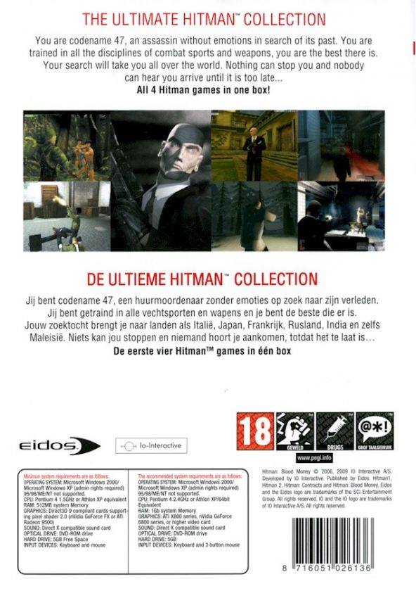 HITMAN COLLECTION * PC SHOOTER * BRAND NEW 014633152654  