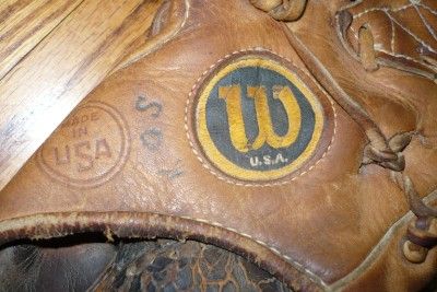 VINTAGE WILSON A2000 XL Leather BASEBALL GLOVE MITT 11  